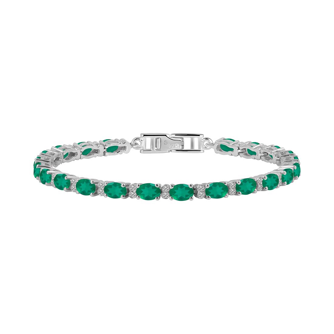 Green Onyx Bracelet-(GRO-SB-109.)