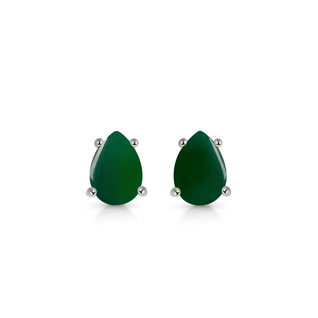 Green Onyx Stud Earring-(GRO-SE-1142.)