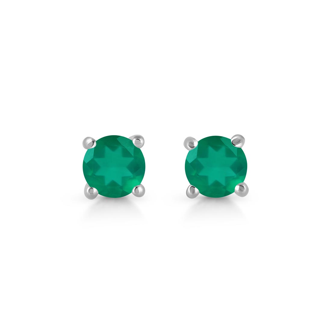 Green Onyx Stud Earring-(GRO-SE-1321)