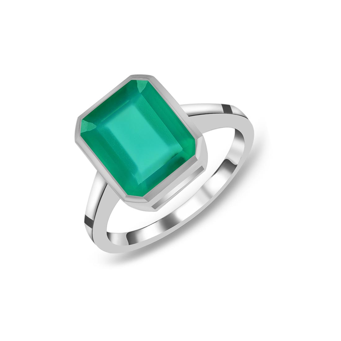 Green Onyx Ring-(GRO-SR-1752.)