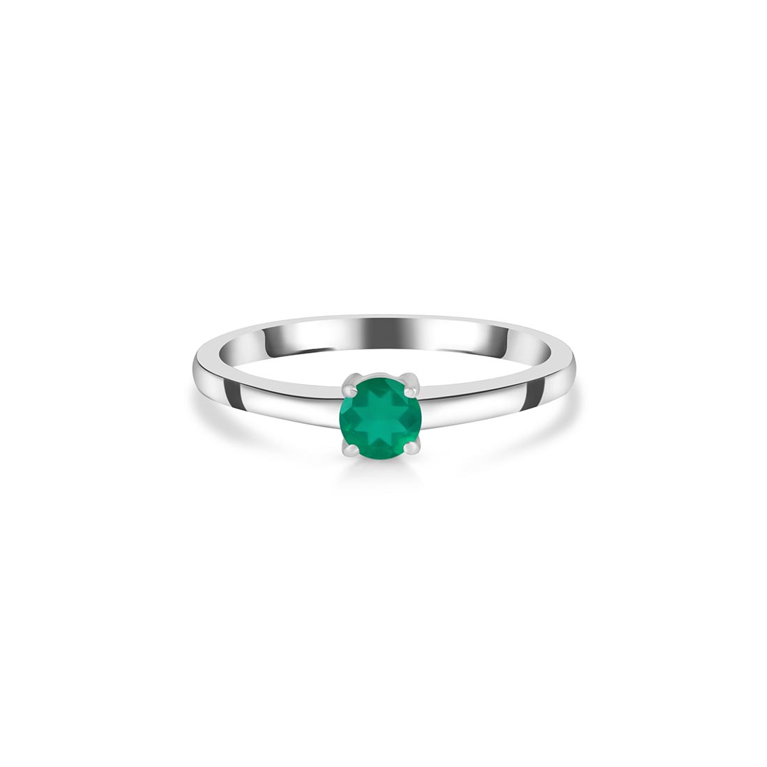 Dainty Green Onyx Rings | Buy Silver Green Onyx Ring Online in USA ...