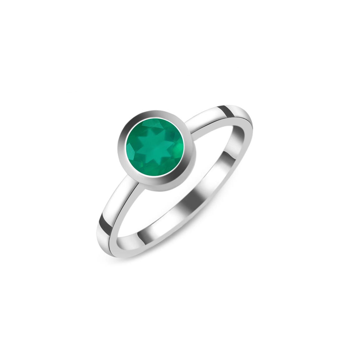 Green Onyx Ring-(GRO-SR-237.)