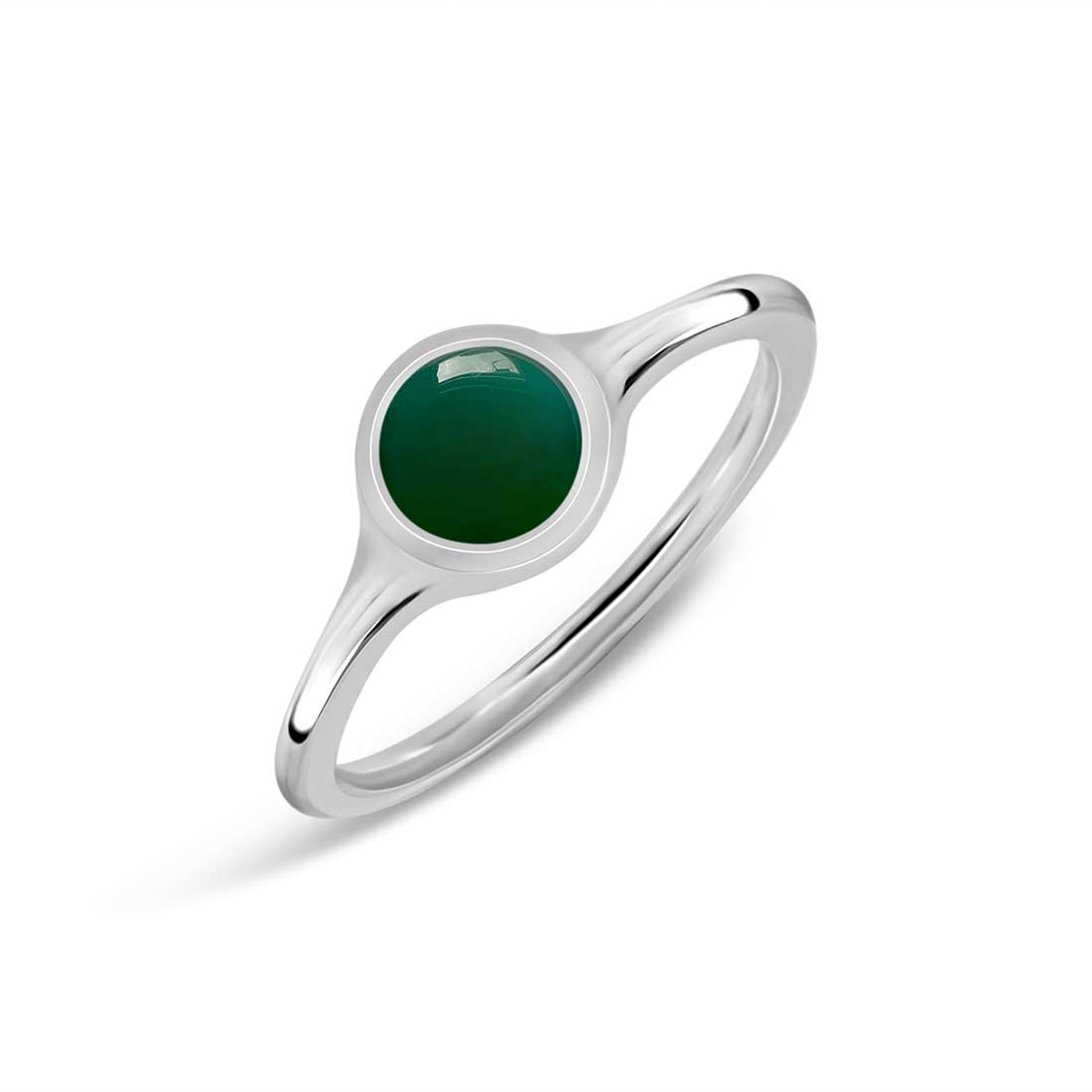 Green Onyx Ring-(GRO-SR-2529.)