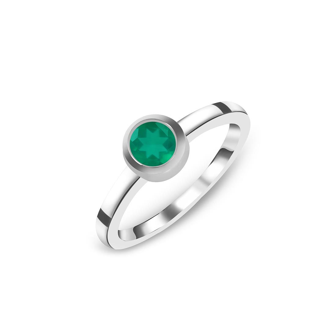 Green Onyx Ring-(GRO-SR-4029.)