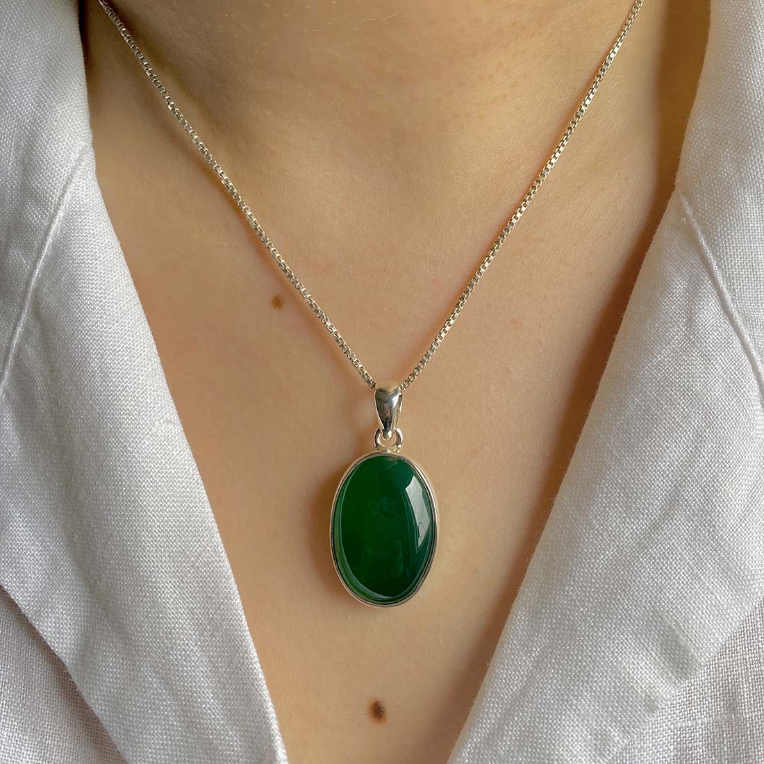 Green Onyx Pendant-(GRO-P-1.)