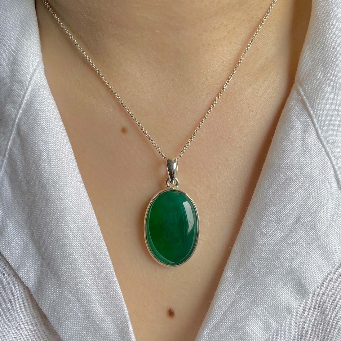 Green Onyx Pendant-(GRO-P-10.)