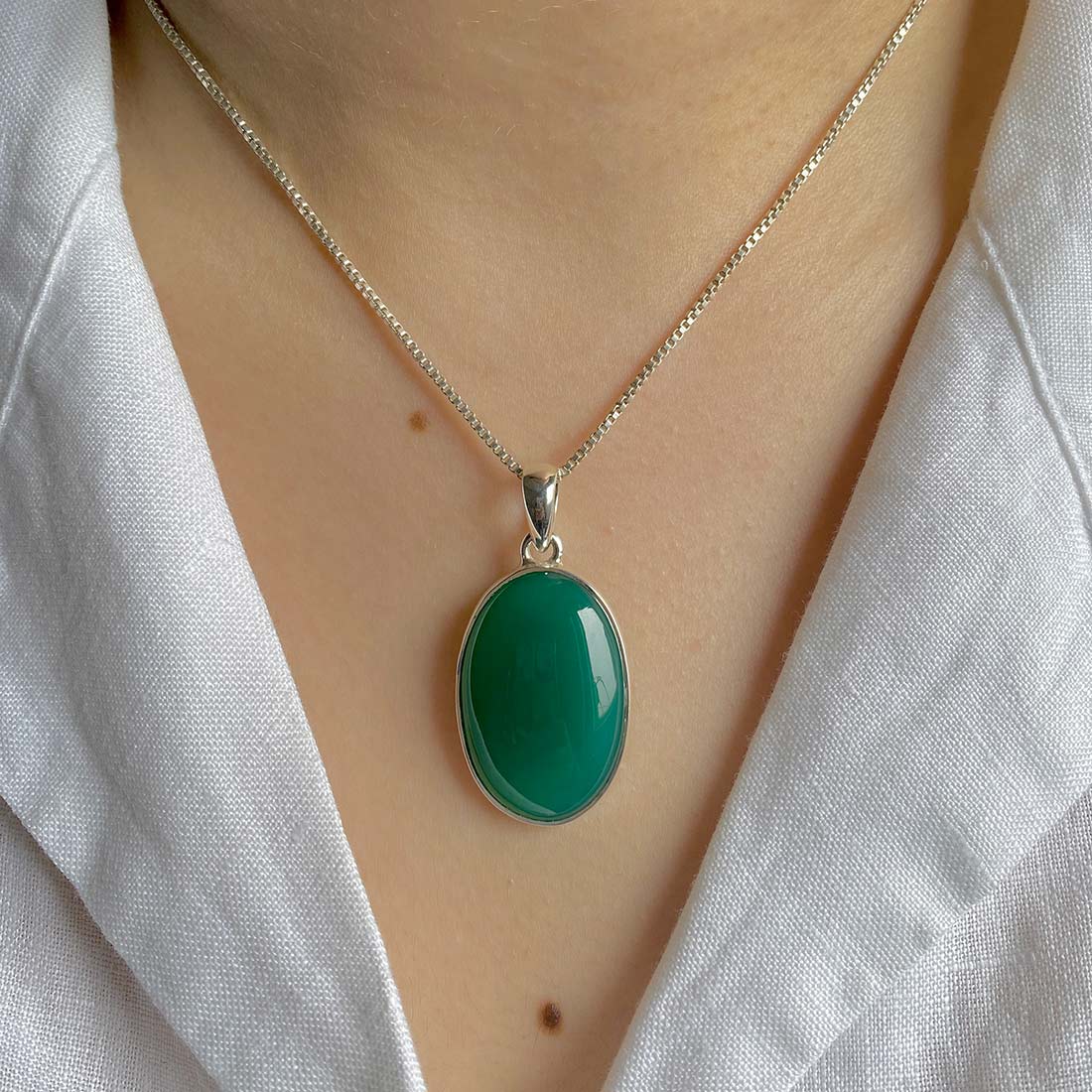 Green Onyx Pendant-(GRO-P-18.)