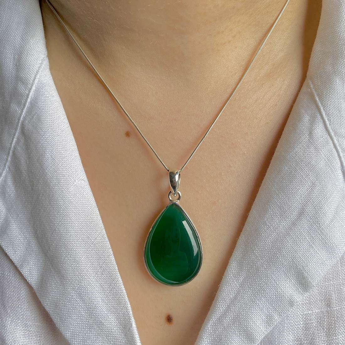 Green Onyx Pendant-(GRO-P-19.)