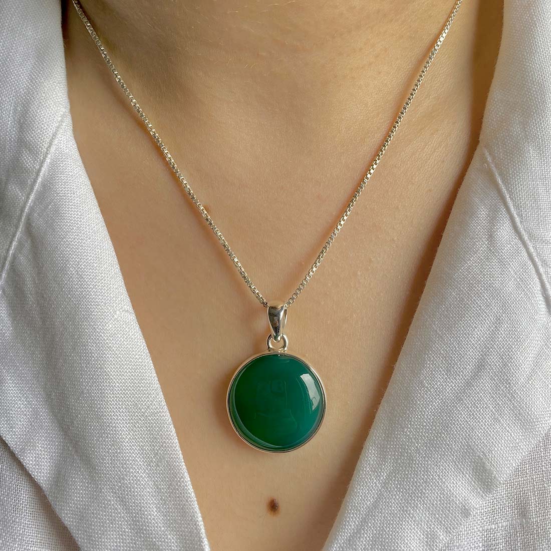 Green Onyx Pendant-(GRO-P-2.)