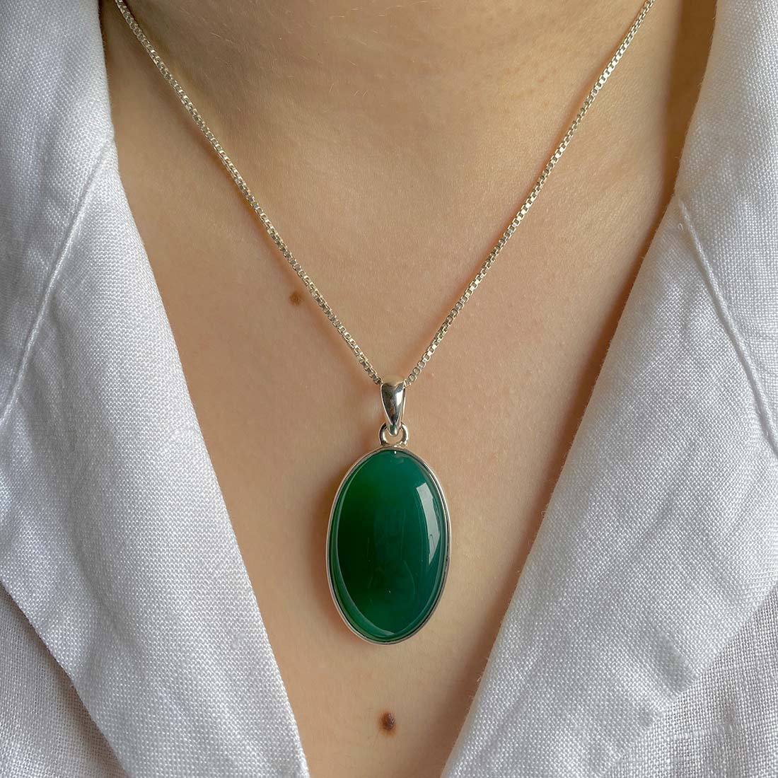 Green Onyx Pendant-(GRO-P-20.)