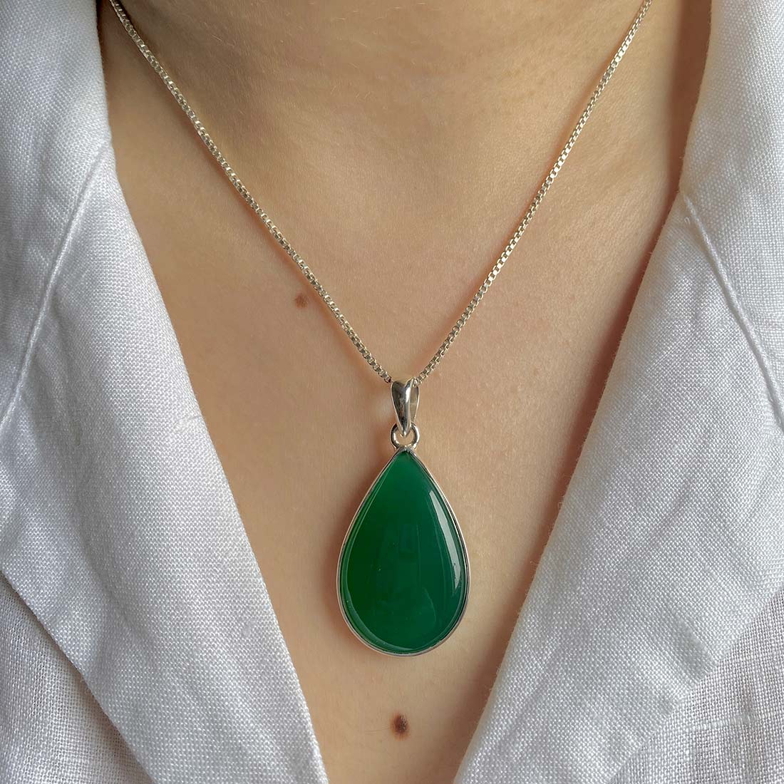 Green Onyx Pendant-(GRO-P-21.)