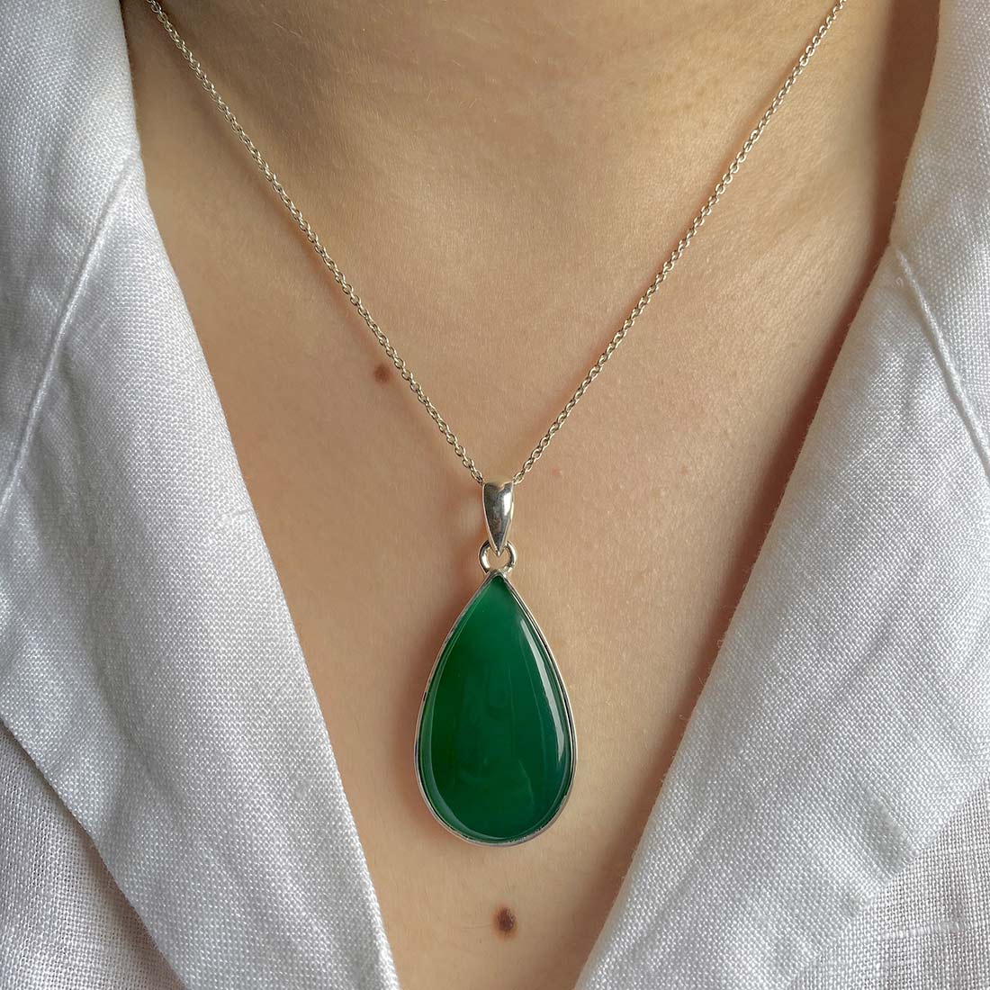 Green Onyx Pendant-(GRO-P-22.)