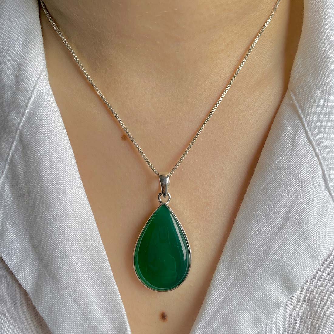 Green Onyx Pendant-(GRO-P-23.)