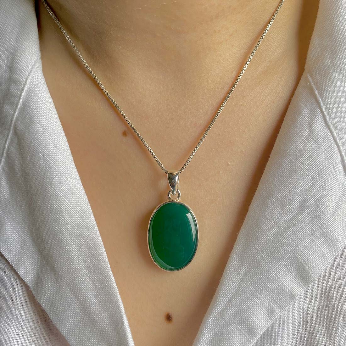 Green Onyx Pendant-(GRO-P-3.)