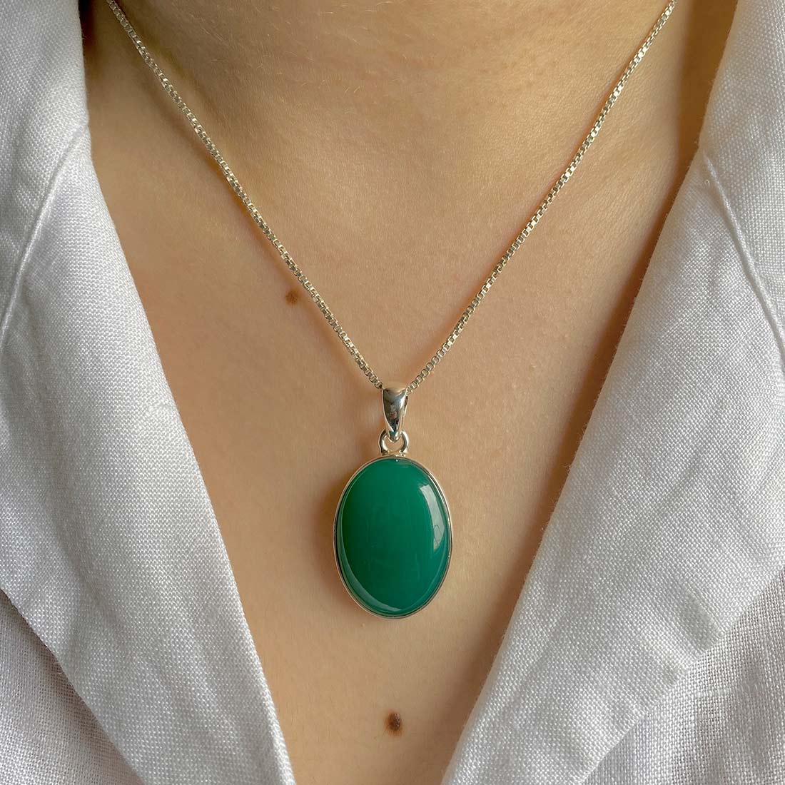 Green Onyx Pendant-(GRO-P-4.)