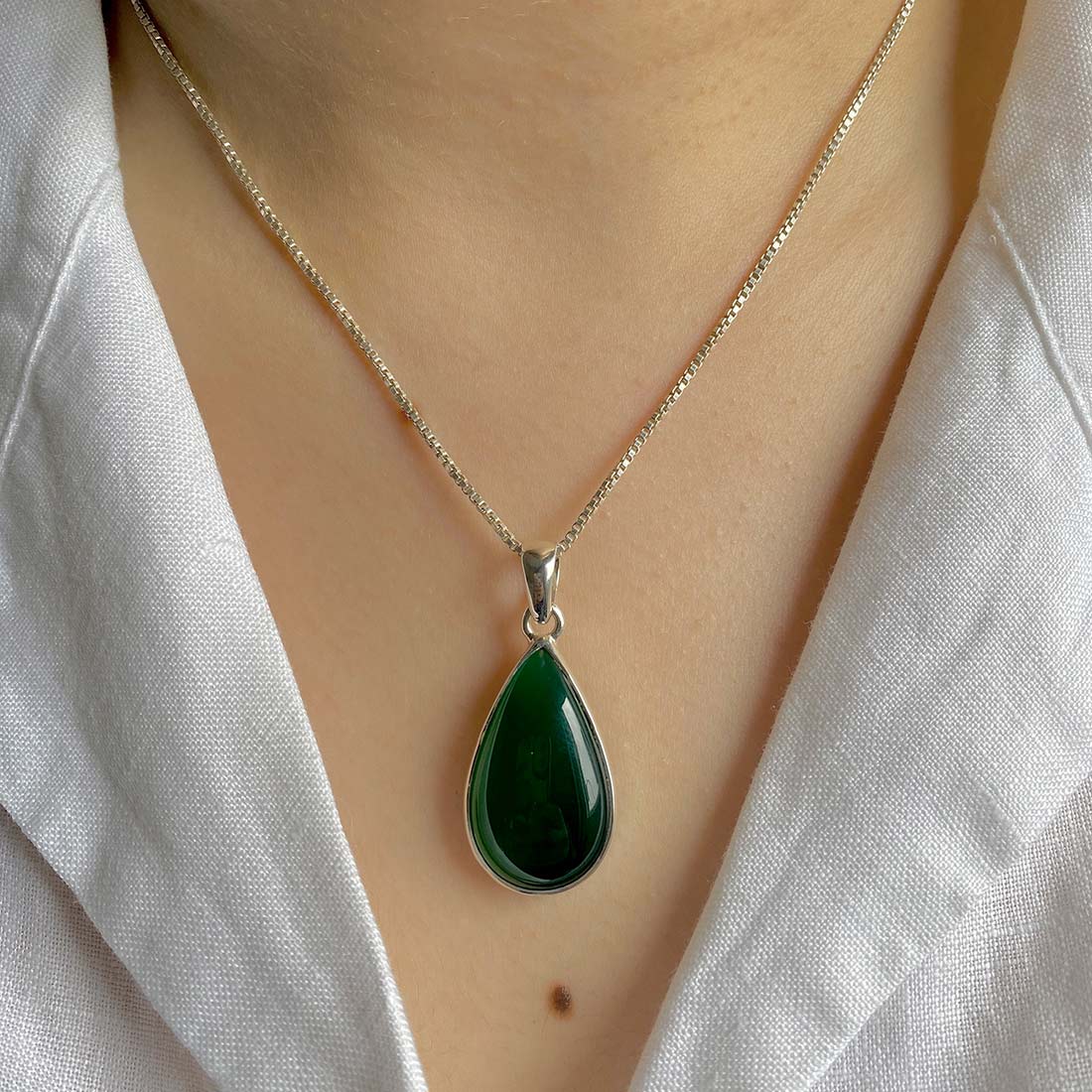 Green Onyx Pendant-(GRO-P-6.)