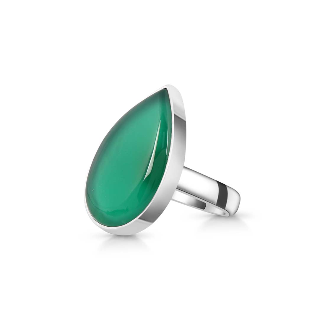 Green Onyx Adjustable Ring-(GRO-R-1.)