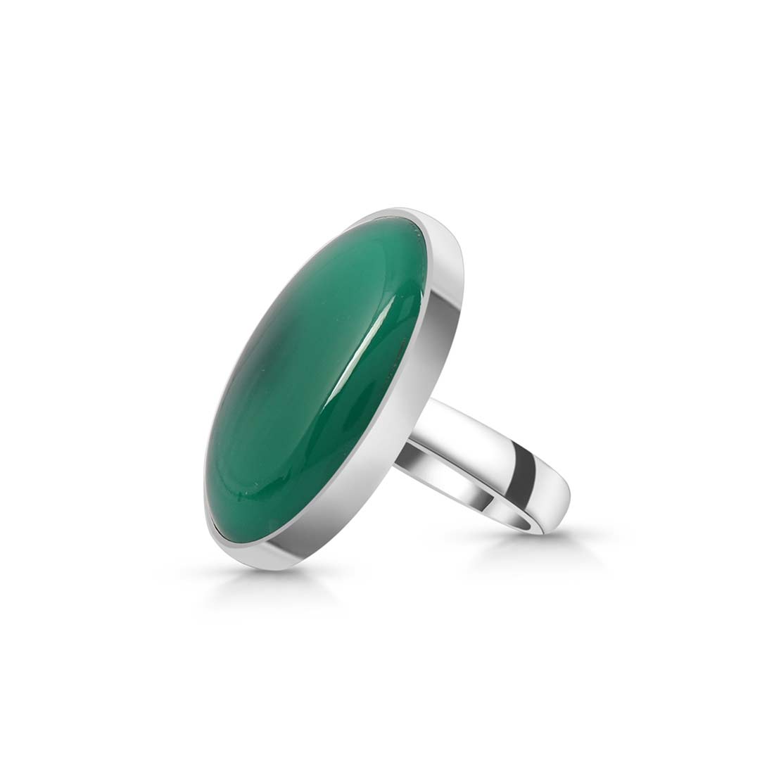 Green Onyx Adjustable Ring-(GRO-R-10.)