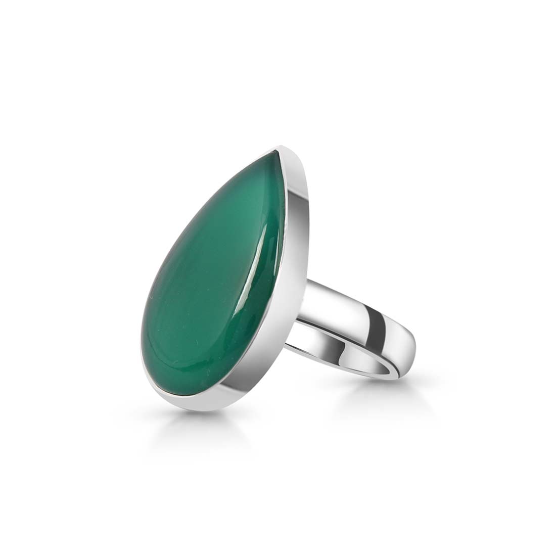 Green Onyx Adjustable Ring-(GRO-R-11.)