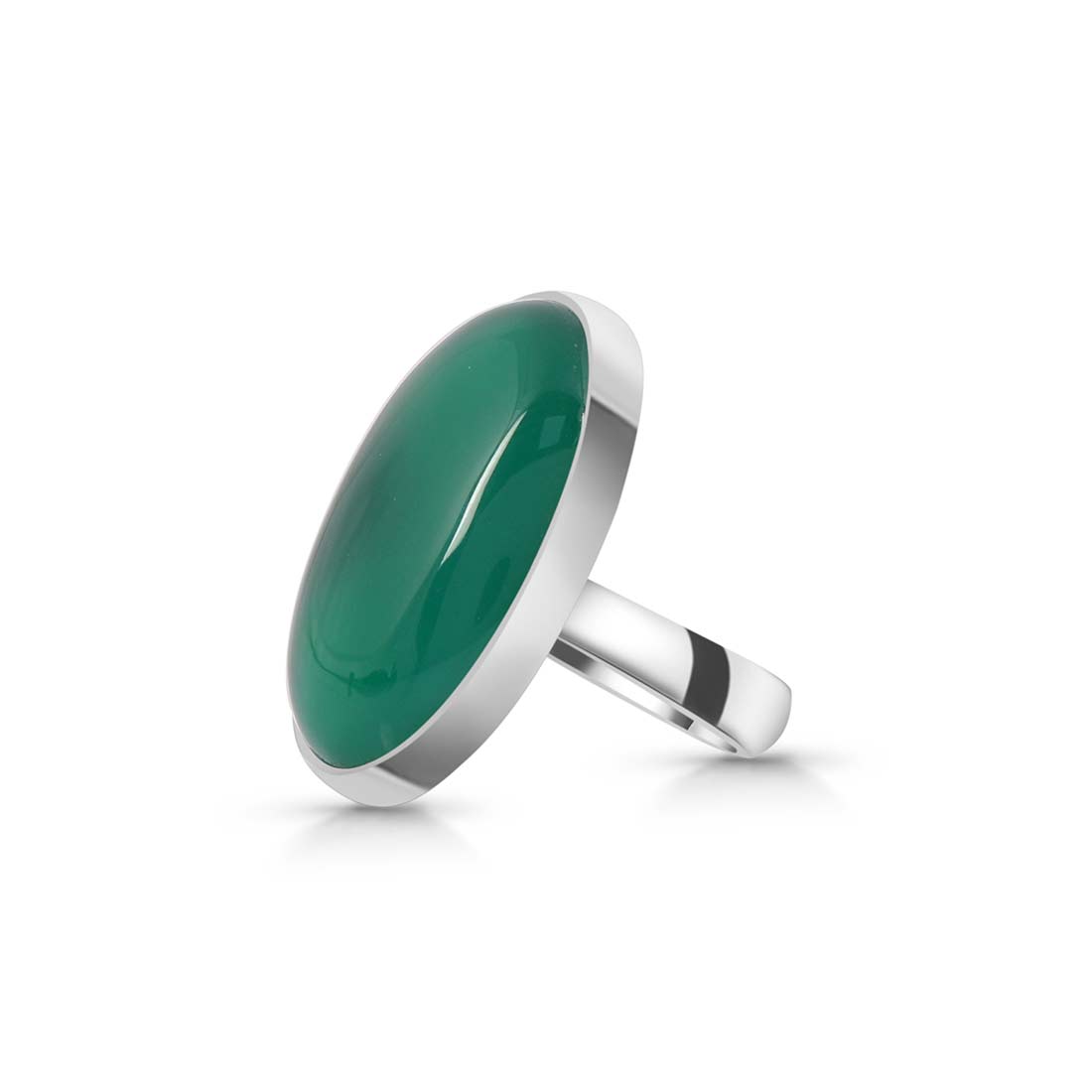 Green Onyx Adjustable Ring-(GRO-R-12.)