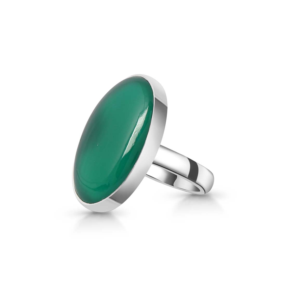 Green Onyx Adjustable Ring-(GRO-R-13.)