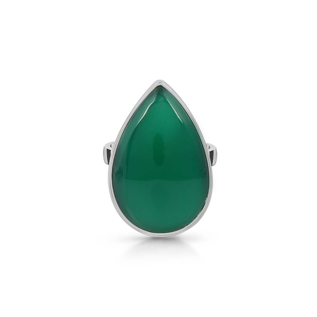 Green Onyx Adjustable Ring-(GRO-R-14.)