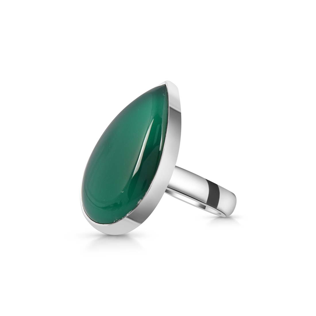 Green Onyx Adjustable Ring-(GRO-R-14.)