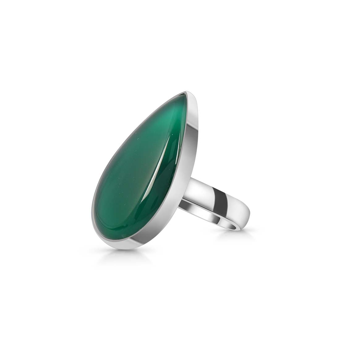 Green Onyx Adjustable Ring-(GRO-R-16.)