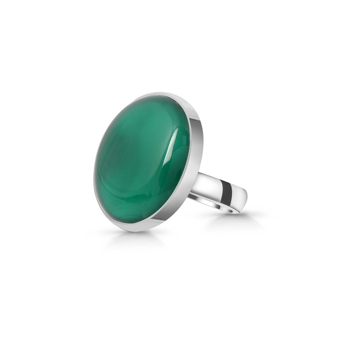 Green Onyx Adjustable Ring-(GRO-R-17.)