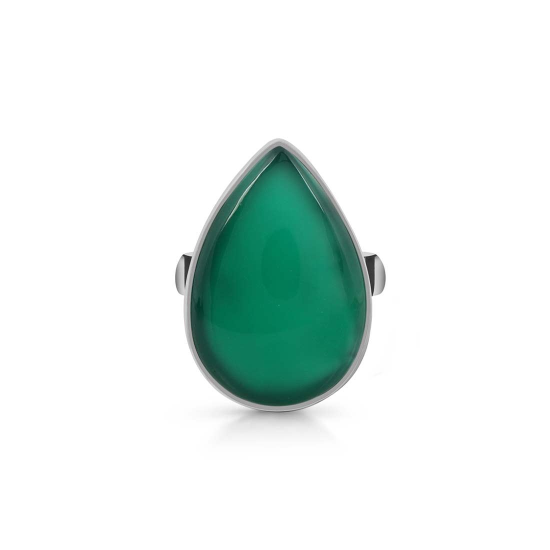 Green Onyx Adjustable Ring-(GRO-R-18.)