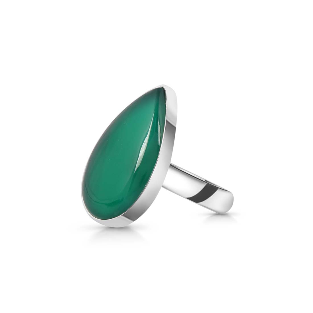 Green Onyx Adjustable Ring-(GRO-R-18.)