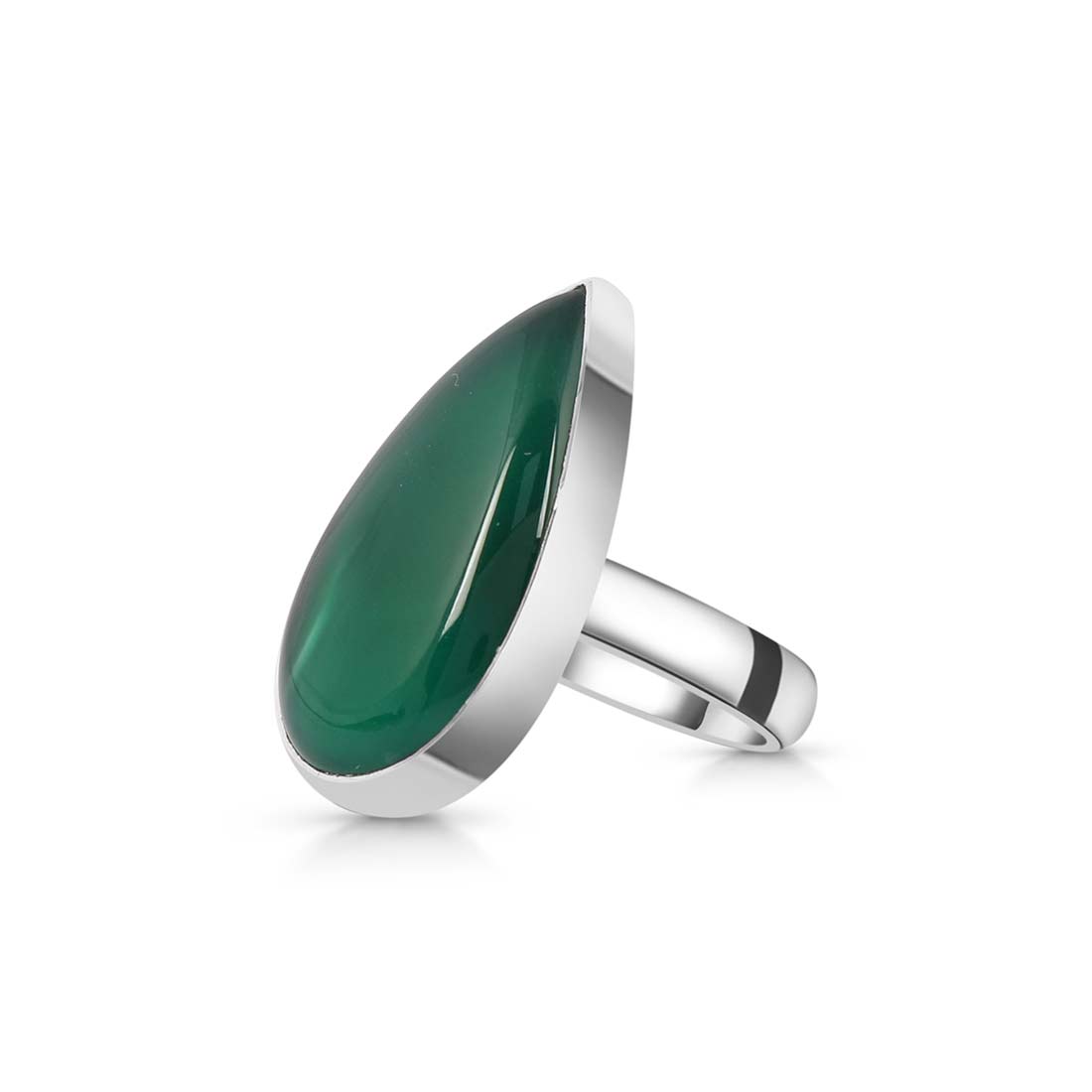 Green Onyx Adjustable Ring-(GRO-R-19.)