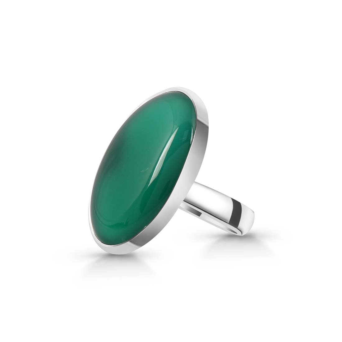 Green Onyx Adjustable Ring-(GRO-R-2.)