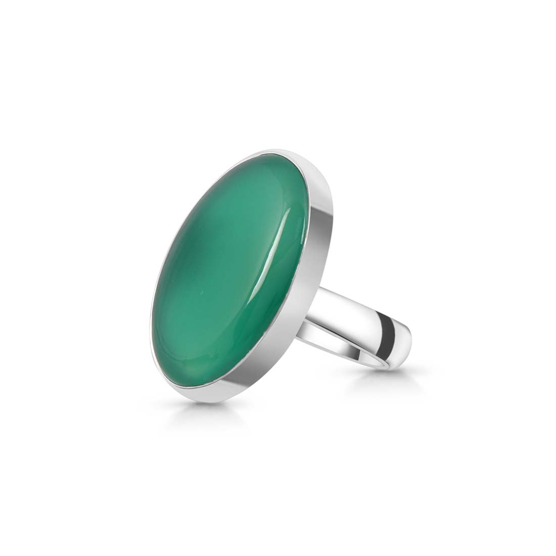 Green Onyx Adjustable Ring-(GRO-R-20.)