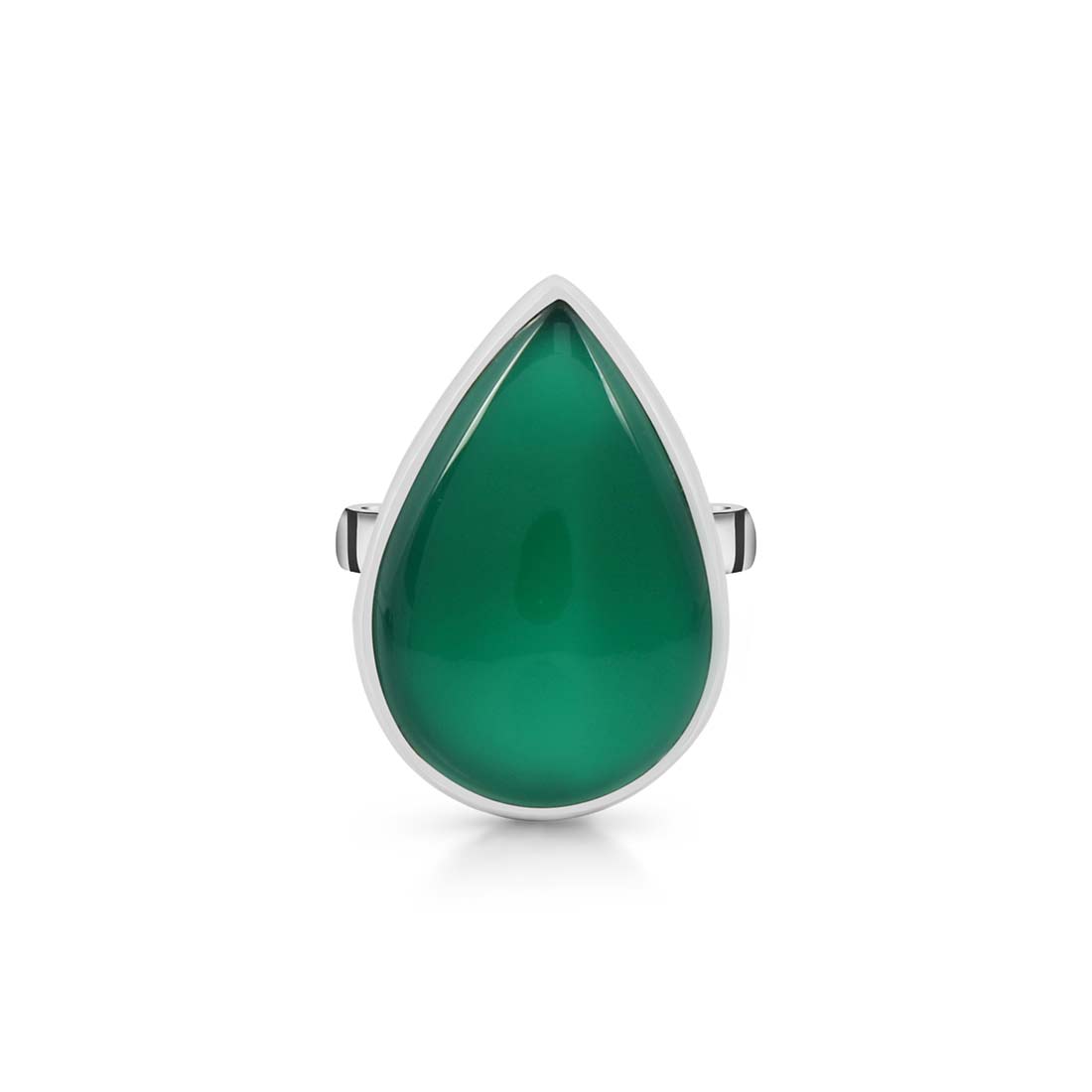 Green Onyx Adjustable Ring-(GRO-R-21.)