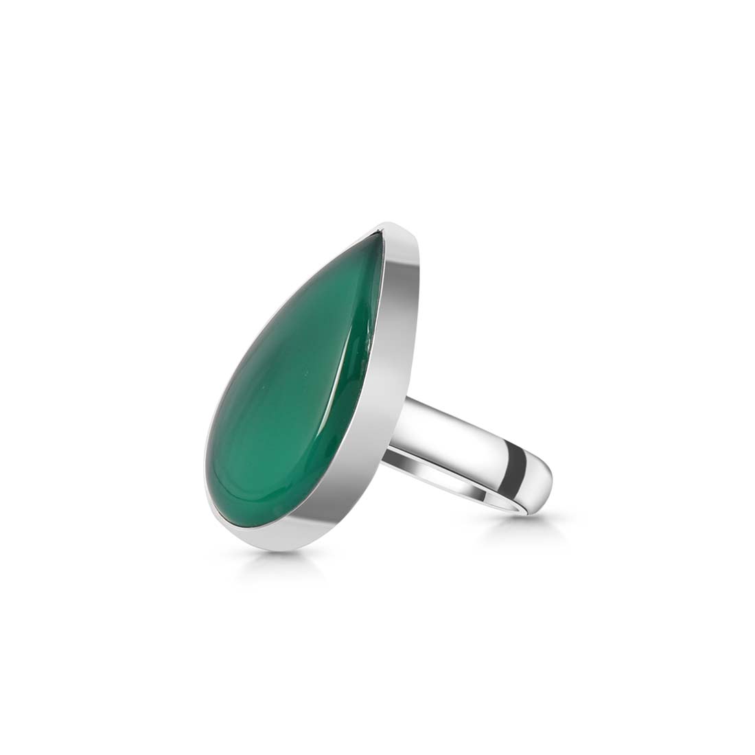 Green Onyx Adjustable Ring-(GRO-R-21.)