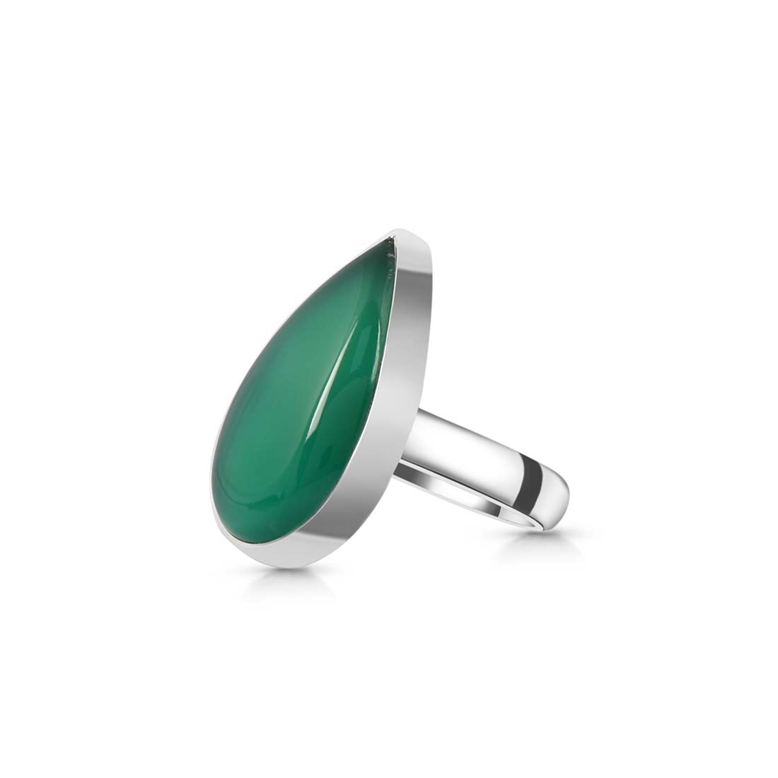 Green Onyx Adjustable Ring-(GRO-R-22.)