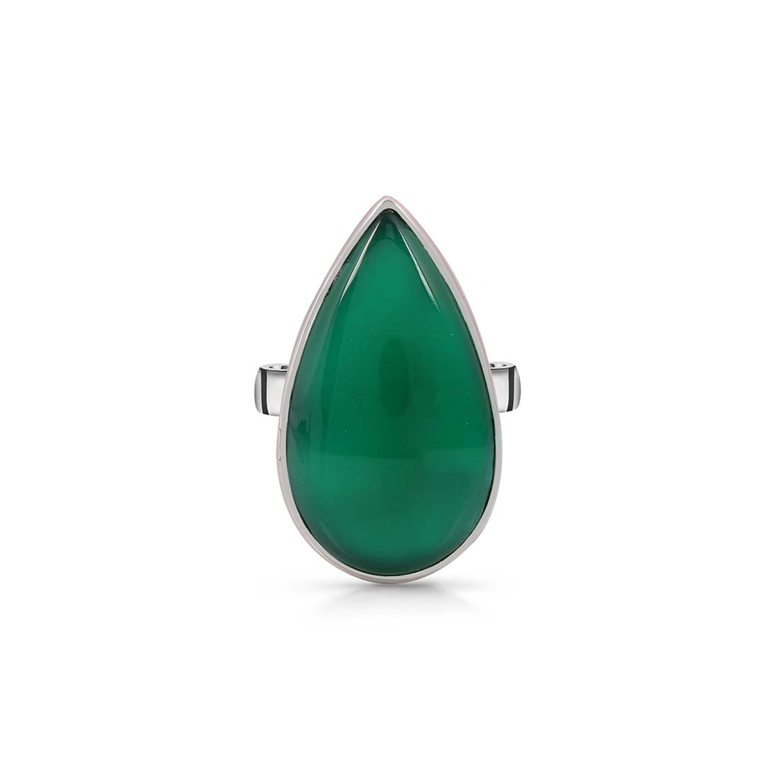 Green Onyx Adjustable Ring-(GRO-R-25.)