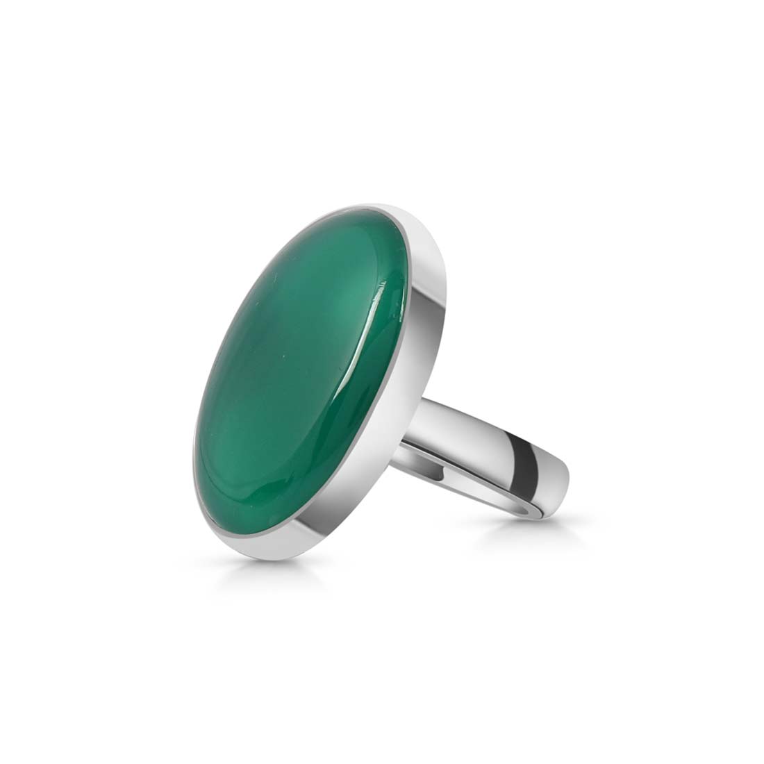 Green Onyx Adjustable Ring-(GRO-R-26.)