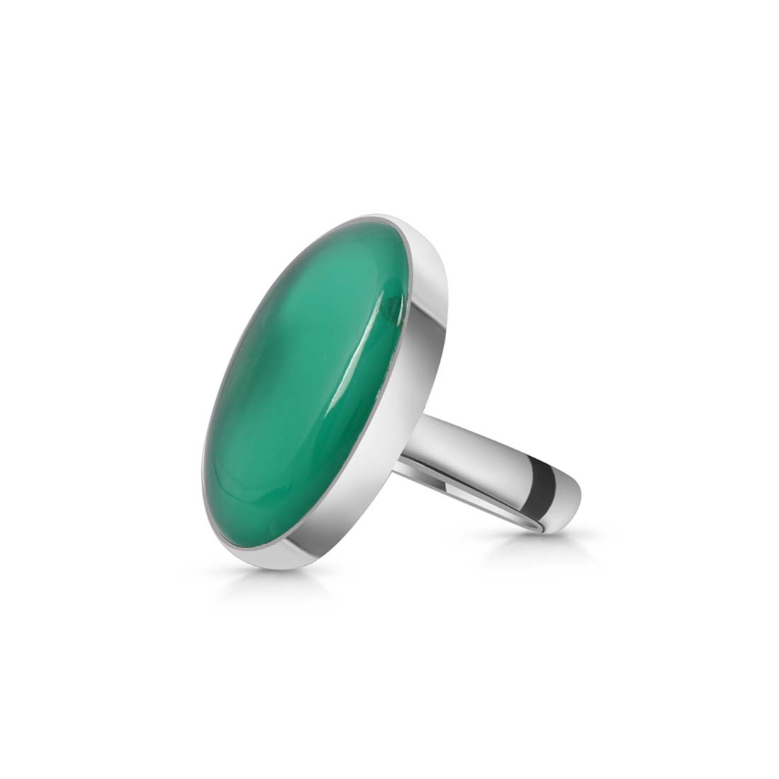 Green Onyx Adjustable Ring-(GRO-R-27.)