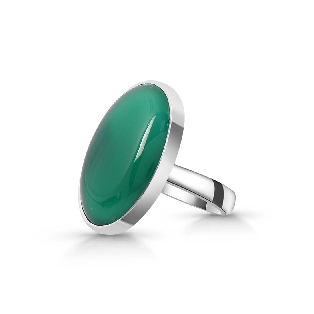 Green Onyx Adjustable Ring-(GRO-R-28.)