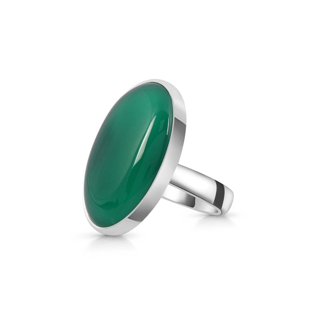 Green Onyx Adjustable Ring-(GRO-R-3.)