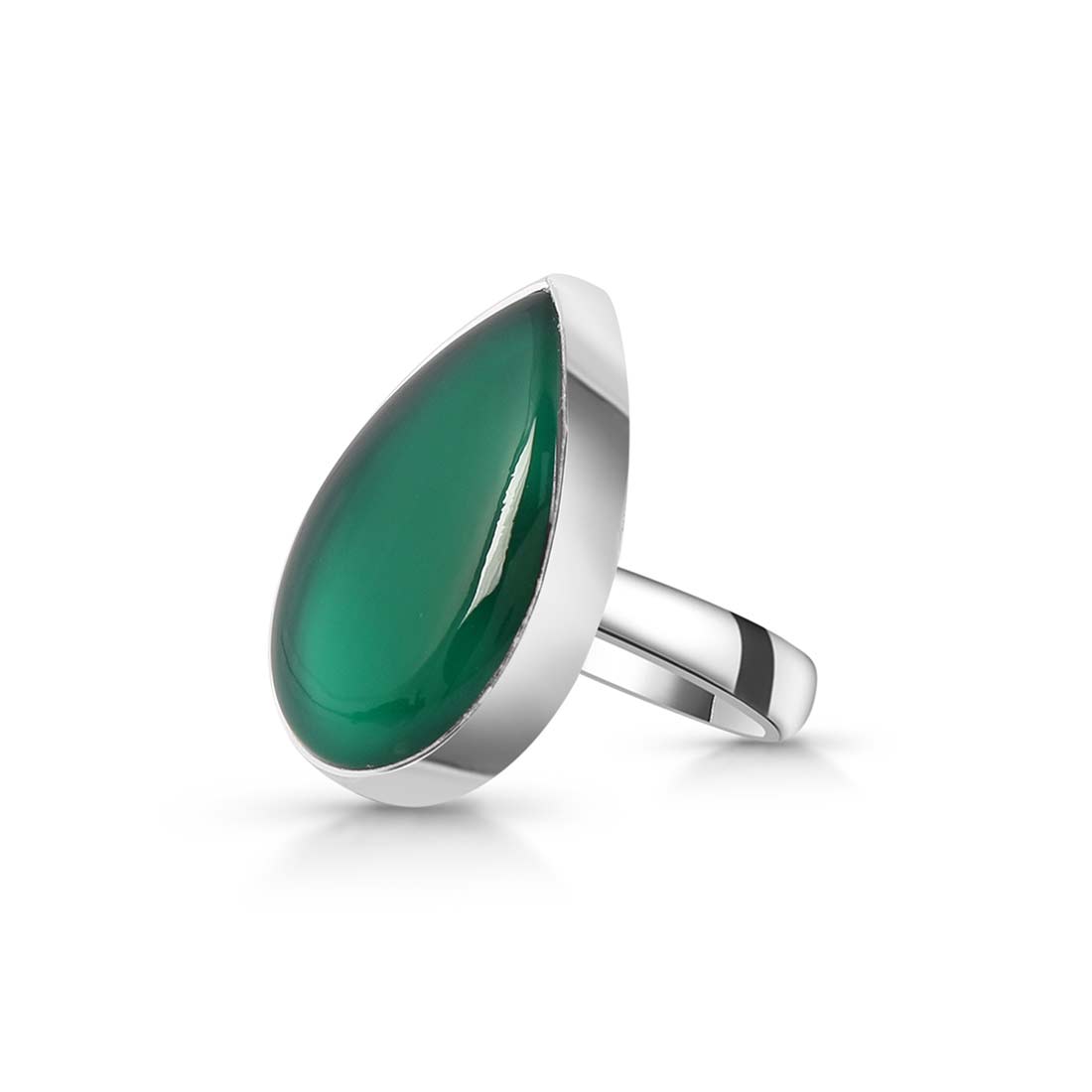 Green Onyx Adjustable Ring-(GRO-R-30.)