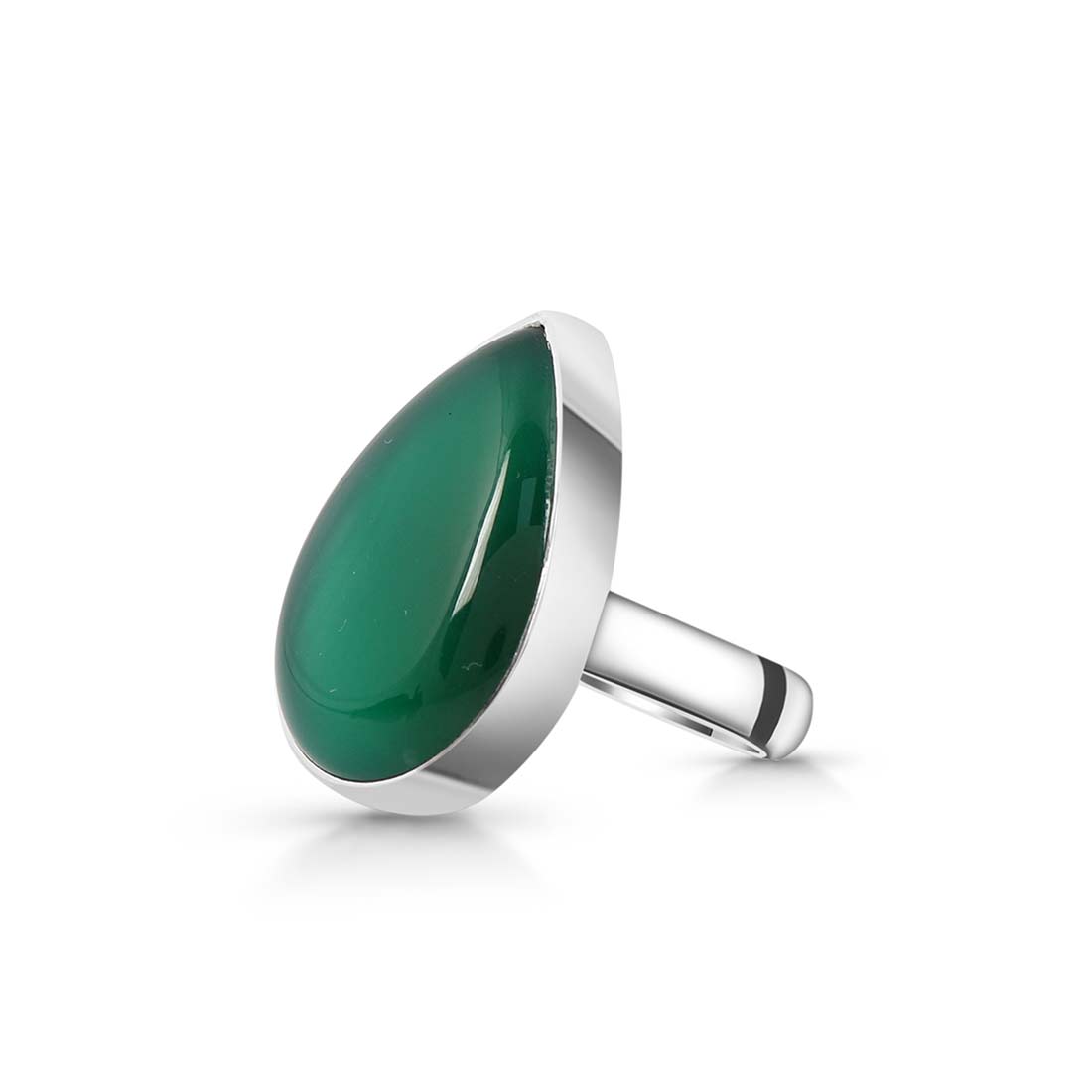 Green Onyx Adjustable Ring-(GRO-R-31.)