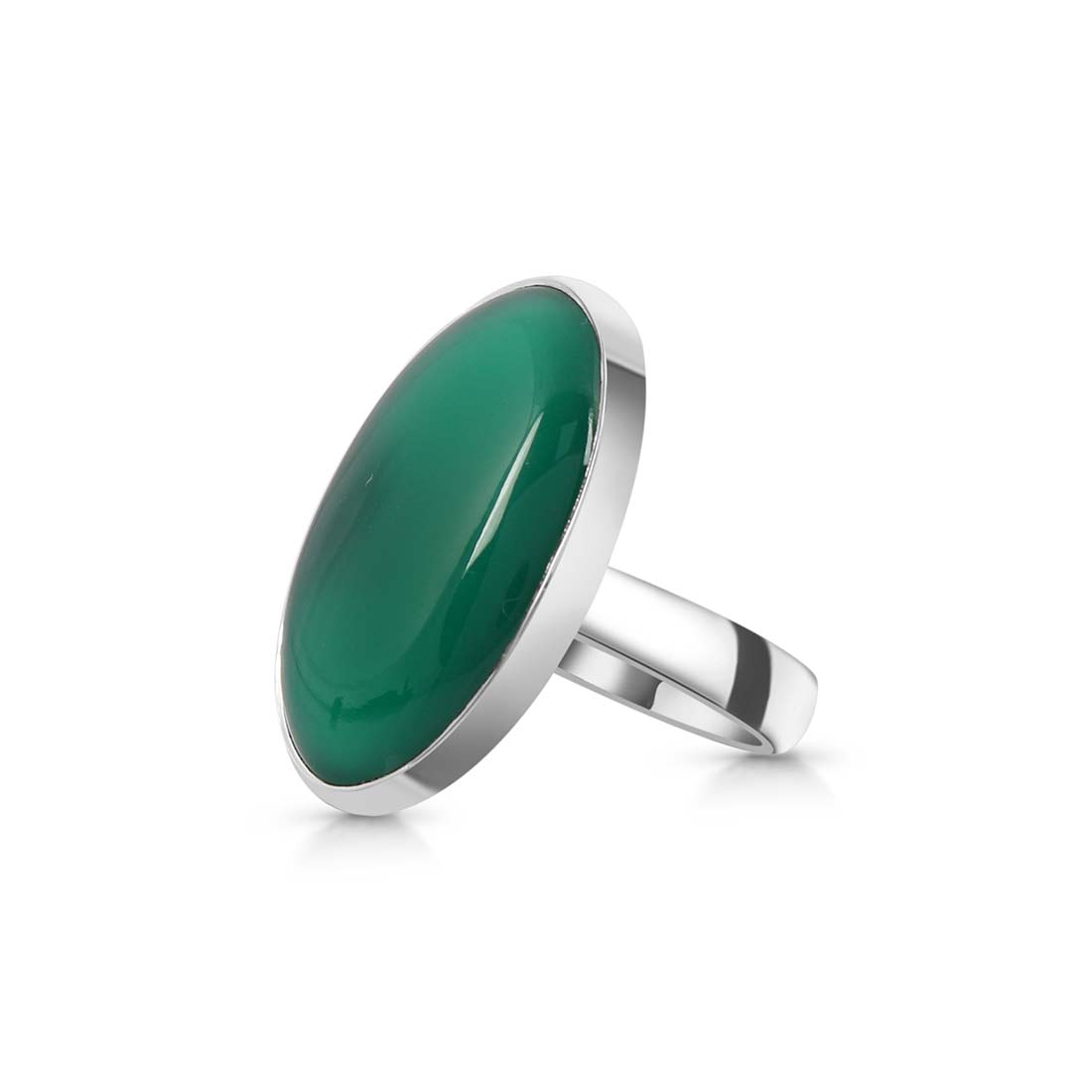 Green Onyx Adjustable Ring-(GRO-R-36.)