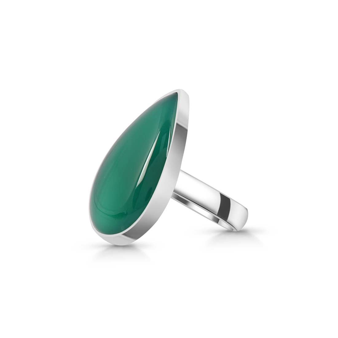 Green Onyx Adjustable Ring-(GRO-R-5.)