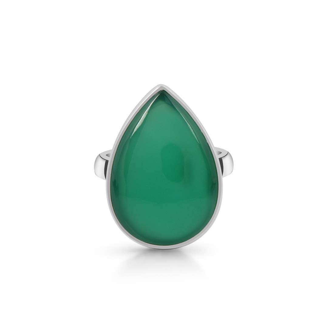 Green Onyx Adjustable Ring-(GRO-R-7.)