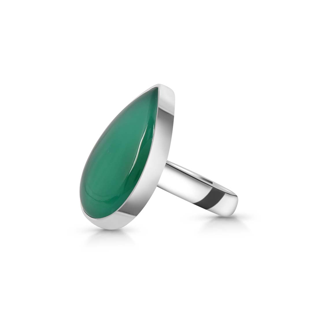 Green Onyx Adjustable Ring-(GRO-R-7.)