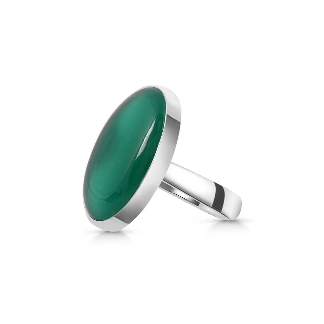 Green Onyx Adjustable Ring-(GRO-R-9.)