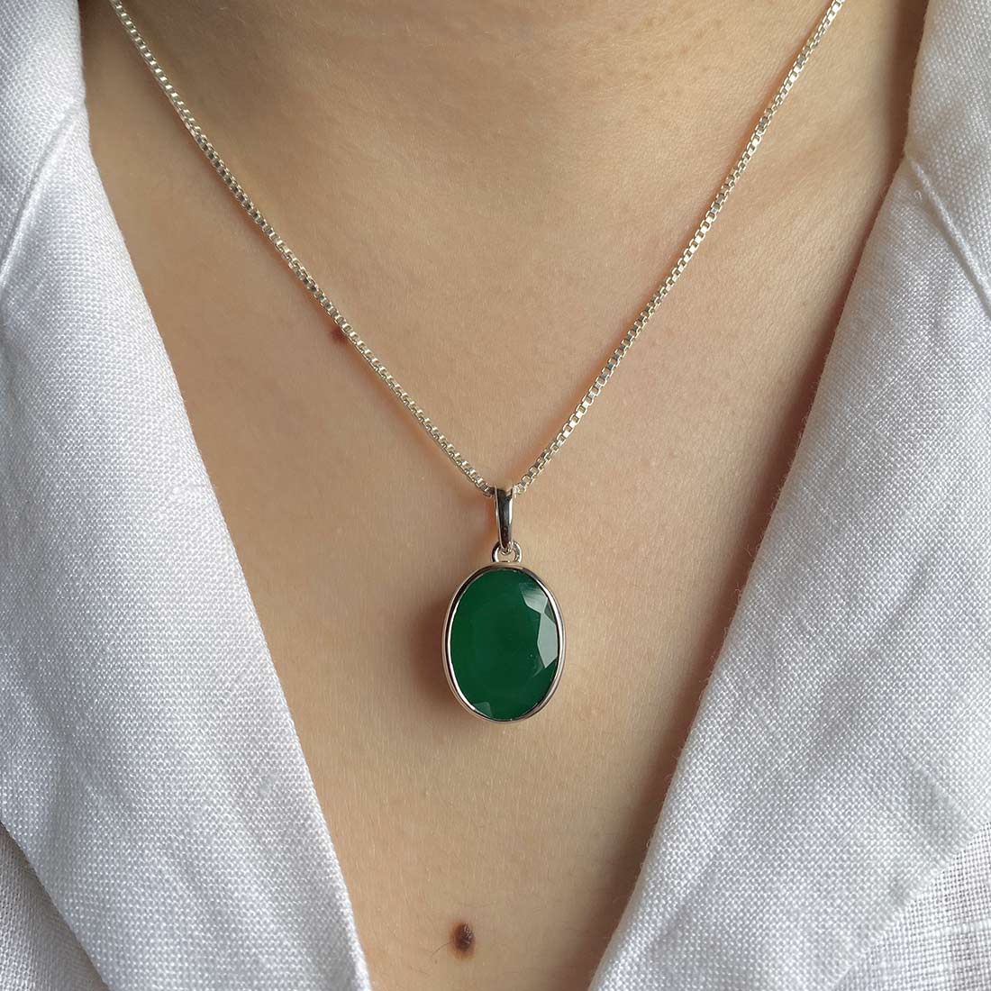 Green Onyx Pendant-(GRO-SP-458.)